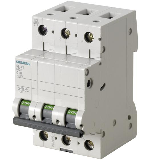 Breaker riel 3 x 40amp 5SL4340 7RC 10KA Siemens, breaker proteccion