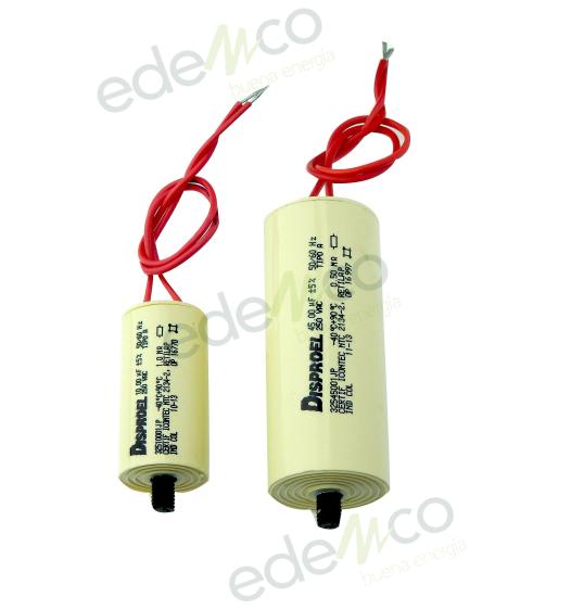 condensador iluminaria 250v 10 microfarad en Edemco Colombia